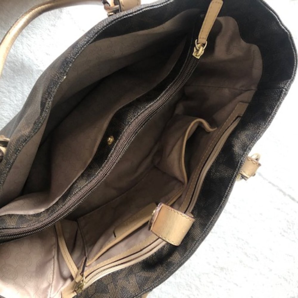 Signature Mk Michael Kors Large Tote Canvas Bag - image 4